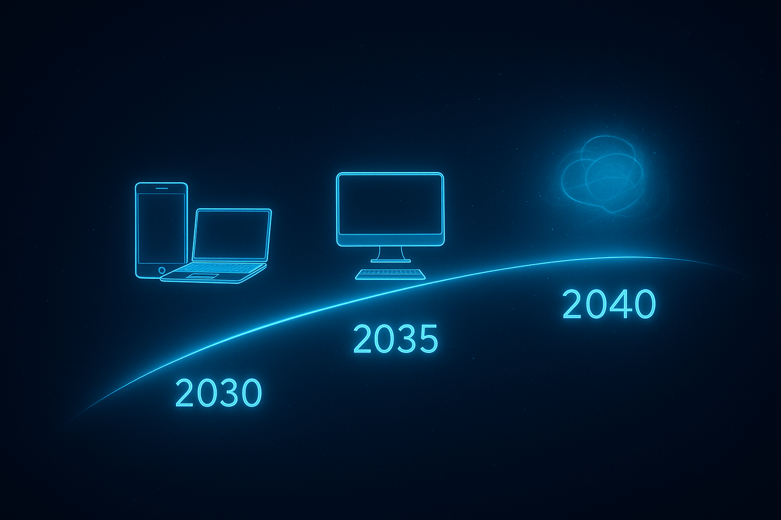 Timeline 2030–2040 — the decade computers dissolved into air